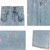 Jeans sweet cuori da donna jeans da donna gamba larga pantaloni in denim baggy movping all-match high wit chic streetwear streetwear retrò carino 230311