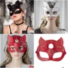 Masques de fête Marque Noir Femmes Fille Sexy Oreilles de Lapin Masque Mignon Chat Bondage Halloween Mascarade Cosplay Costume Accessoires D 5F