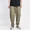 Men's Pants Safari Style Multi-pocket Cargo Trousers Men Loose Straight Casual Baggy Pants Mens Work Canvas Pants 230311