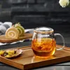 Wine Glasses Mug With Tea Strainer Household Teaware Glass Cup Teapot For Stove Heat Resistant High Temperature Explosion Proof Teacup