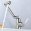 Bathroom Sink Faucets 304 Stainless Steel Basin Faucet Water Tap Bathroom Faucet Finish Single Handle Water Sink Tap Mixer Bath Faucets 230311