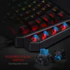 N K585 DITI Jednostkole RGB Mechanical Gaming Keybade 42 Klawisze Niebieski przełącznik LED MINI MINI KLUCZOWA DO GRY MOBILNEJ