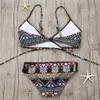 Women's Swimwear 2022 Sexy Bandage Aztec Biquini String Strappy Women Swim Wear Bathing Suit Swimsuit Beachwear Swimwear Women Brazilian Bikini Y2303