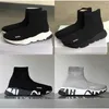 2023 Socks Shoe Stretch Designer Men Knit Mid-Top Trainer Sock Sneakers High Quality Casual Runner Shoes 36-46 med Box No017 B330