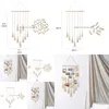 Frames hangend po -display rame muur foto's organizer huisdecor met 25 houten clips drop levering 202 dhu4y