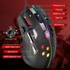 M2 USB Wired Mouse 12000DPI 1000Hz Programmable Gaming Mouse PIXART 3325 11-Key RGB Backlit Gamer Mice For PC Computer Desktop