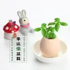 Decorative Flowers Novelty Green Potted Plant Radiation Protection Grass Lucky Egg Simulation Shell Small