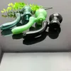 Smoking Pipes Coloured bending of a gourd pipe Wholesale Glass bongs Oil Burner Glass