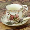 Cups Saucers Europees - Style Ceramic 3 Sets van Creative Bone China English Coffee Cup Disc Afternoon Tea 200ml