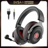 Wired Headset Gamer E900/E900 Pro 7.1 Surround Gaming-hörlurar för PC/PS4/PS5/Xbox One med brusreducerande mikrofon