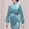 Casual Dresses Fashion Ladies Long Dress High Quality Velvet Women's Chic Woman Clothing Robe Female For Women Vestidos SL332