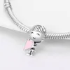 925 zilveren fit Pandora originele charmes diy hanger vrouwelijke armbanden ketting ketting vrouwen roze serie charme bead