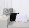 nxy Xiyuan Vintage Argento fatto a mano con paillettes Prom Pochette Cena Messenger Bag Ladies Coreano All-match Borsa Pochette Sacchetti regalo 230308