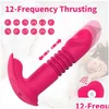 Andere massage -items speelgoed masr telescopische vibrators draagbare vlinderverwarming dildo slipje vibrator g spot stimator draadloze afstandsbediening dh7yw