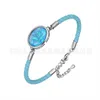 Bracelets Noble Lucky Opal Stone Disc Gradiente de Fantasia Maturidade Girl Feminino Pulseira