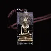 Naszyjniki wiszące ręcznie robione obsydian Naszyjnik orgonu Buddha Orgonit Energy Chakra Chakra Ochrona EMF Elle22