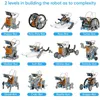 Outros brinquedos 6 em 1 Experiência científica Robô solar Robô Toy Diy Building Aprendizagem Tool Robots Educação Robôs Kit Tecnological Gadgets Para Kid 230310