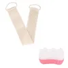 Brosses en coton et lin, serviettes de bain, exfoliantes, gommage du dos, Massage corporel, douche, épurateur Flexible, nettoyage de la peau