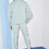Erkeklerin Trailtsuits Sky Mavisi İş Giyim Ceket Pantolon Set Sıradan Basit Moda Trend Hiphop Tulumlar Gençlik Spor Takımını 230311