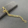 Bracelets Jewelry three-strand chain personality circle letter pendant stainless steel lady bracelet