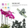 Gartenbedarf Sonstiges 60 Stück Garten-Orchideen-Clips, rosenförmige Pflanzen, Ranken-Stützclip