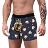 Underpants Men Funny Tacky Christmas Boxer Shorts Breathable Comfortable Cartoon Puppy 3D Print GYM Fitness