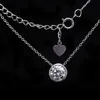 Pendant Necklaces D color Round Excellent Cut Pendant Bezel Setting 1CARAT 6.5MM Gift for Women Pendant Necklace Plated 14K White Gold 230310