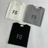 Wysokiej jakości męskie koszulki FOG Designer Crewneck T-shirt z krótkim rękawem Fashion 3M odblaskowe olśniewające FG nadruk alfabetu Tees luźne męskie damskie T-shirty S-5XL