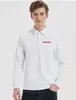 Męska koszulka designerska mączka polos męskie koszule polo pullover długie koszulki z długim rękawem
