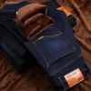 Jeans pour hommes Marque de mode Automne Hiver Chaud Flocage Doux Hommes Activités Polaire Men1