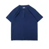 Men's T Shirts BOB DONG Indigo Henley Plain Vintage Short Sleeve Pocket TeeMen's