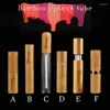 Storage Bottles Wholesale 100pcs 5ml Low MOQ Engraving Cosmeticos Bamboo Lip Gloss Transparent Plastic Tube Tubes In Stock