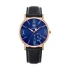 Orologi da polso YAZOLE Casual Blu-ray Orologio da polso in metallo Moda Donna Uomo Orologi Pelle marrone Orologio femminile Regalo di festa Hodinky Montre Homme