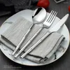 Учебные посуды наборы серебряной простые путешествия портативные неразрушимые скандинавские кухонные гаджеты.