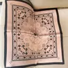 High-end Brand Silk Square Scarf Fashion Animal Seasons Girl Shawl Exquisite Symmetrical letter Design Lovers Gift New Style Counter Headband Accessories 53x53