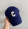 Ball Caps Trend Letter Baseball Cap Men's Women's Adjustable Navy Letter C Cotton Baseball Cap Spring Summer Leisure Sunshade Cap 230310