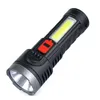 Flashlights Torches Fashion Model Torch With COB Sidelight Design Mini ABS Plastic Powerful Rechargeable Led FlashlightsFlashlights