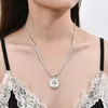 Pendant Necklaces Punk Style Gold Color Coin Choker Twist Chain Female Clavicle Chains Necklace Vintage Jewelry Collares