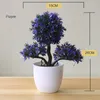 Fleurs décoratives Artificielle Mini Bonsaï Arbre Pot Fleur Simulé Décor Plante Faux Ornement En Pot Pour La Maison Chambre Jardin Décoration