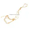Anklets Desinger Beach Sandals Sier Gold Colors Dancer Foot Jewelry Drop Delivery Dhgarden Dhevv