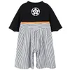 Rompers Baby Boys Japanese Kimono Style Infant Cotton Yukata Boys Jumpsuit Clothes Costume born Kawaii Samurai Kimono Party Outfit 230311