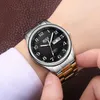 Montre-bracelets pour hommes de luxe de luxe en acier complet montres en acier de mode.