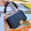 CF Designer Caviale Borsa di lusso Borsa a tracolla Moda Borsa a tracolla Classica Le Boy Donna Pelle di vitello Borsa a tracolla con patta a forma quadrata Borse CC vintage