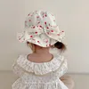 Hats Summer Baby Sun Hat Cartoon Print Cute Bucket For Girls Toddler Outdoor Anti UV Kids Infant Beach Caps 0-3 Years