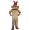 Súper lindo conejito de Pascua Traje de mascota de conejo beige Traje de personaje de animal de dibujos animados Traje Adultos Tamaño Fiesta de carnaval de Navidad Traje al aire libre Trajes publicitarios