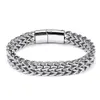 Bracelets Personalized trend Hip hop titanium bracelet Men's simple stainless steel jewelry