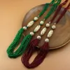 체인 Neovisson Trendy Moroccan Long Beads Necklace Womending Jewelry Sweeper 체인 알제리 수제 바디