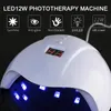 Secadores de unhas de 12w Máquina de secador de unhas UV Lâmpada LED portátil Cabo USB Home Use Gel Gel Varngo Curador 12 LEDS Lâmpada da unha Manicure Tool 230310