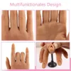 Nail Practice Display Nail Hand for Acrylic Nails with Suction Cup Silicone Manicure Practice Hand Nails Accesories Fake Trainning Hand Display Model 230310