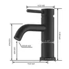 Bathroom Sink Faucets Faucet Bathroom Basin Sink Tap Deck Mounted Cold Water Mixer Taps Matte Black Contemporary Single Handle Faucet Kitchen Home 230311